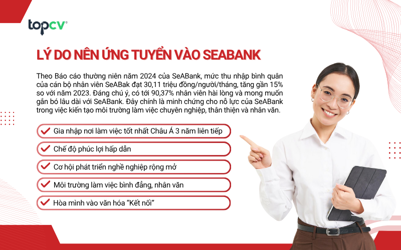 Lý do nên ứng tuyển vào SeABank